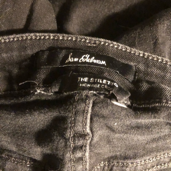 Sam Edelman High Rise Cropped Jeans - Picture 3 of 4